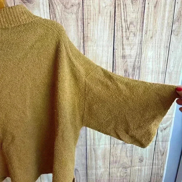 Madewell Holmen Button Up Sweater Camel Brown Size L - Picture 6 of 7